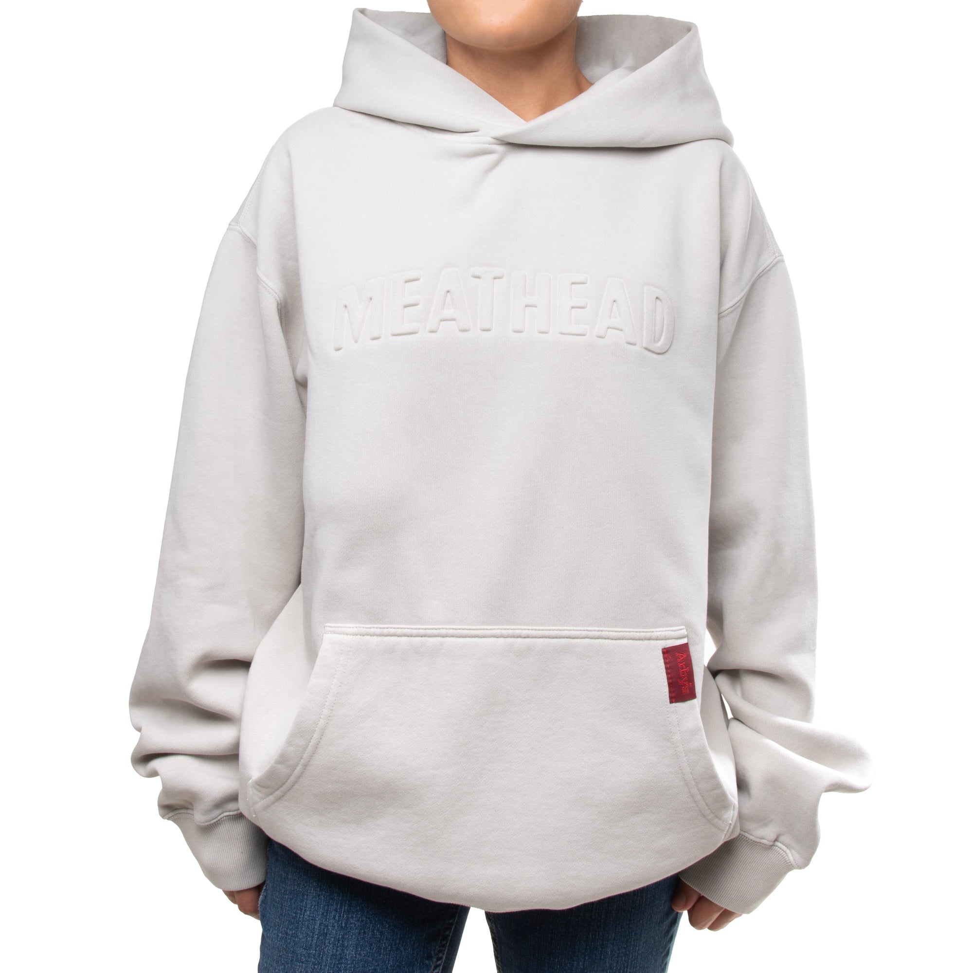 Embossed Meathead Hoodies - Cream