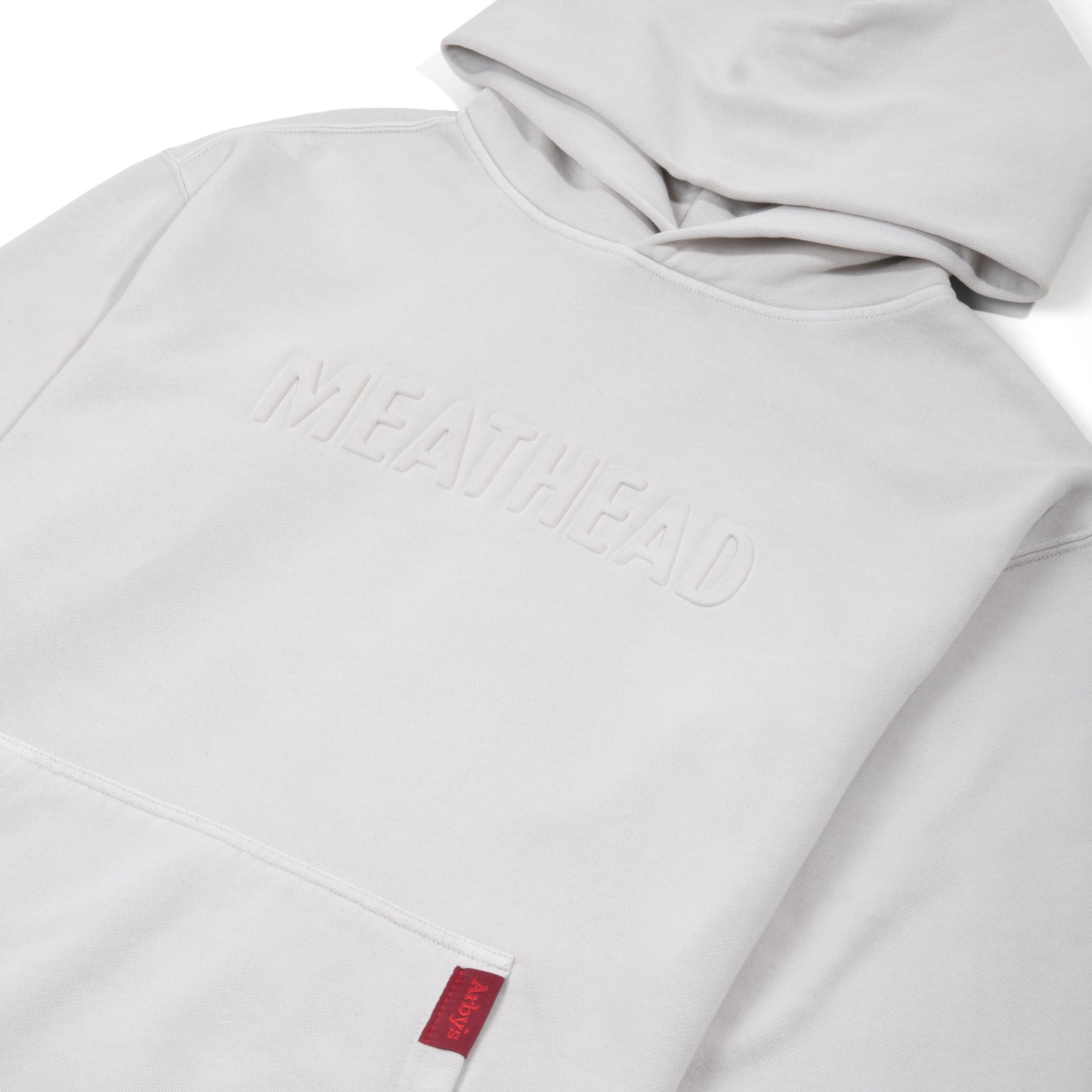 Embossed Meathead Hoodies - Cream