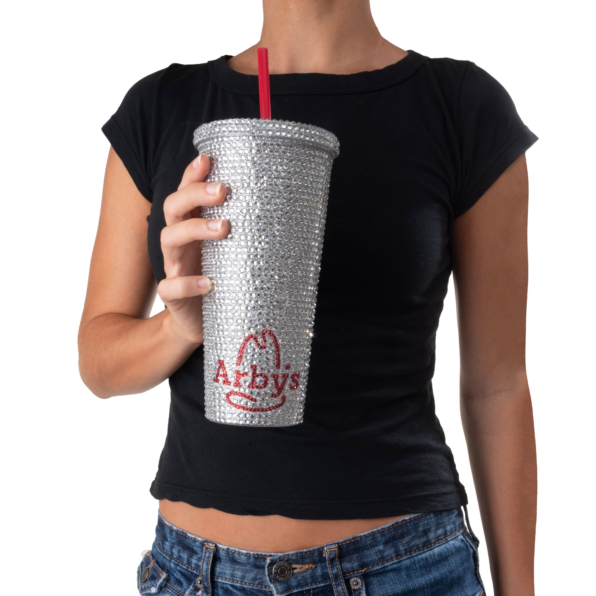 Bedazzled Arby's Tumbler