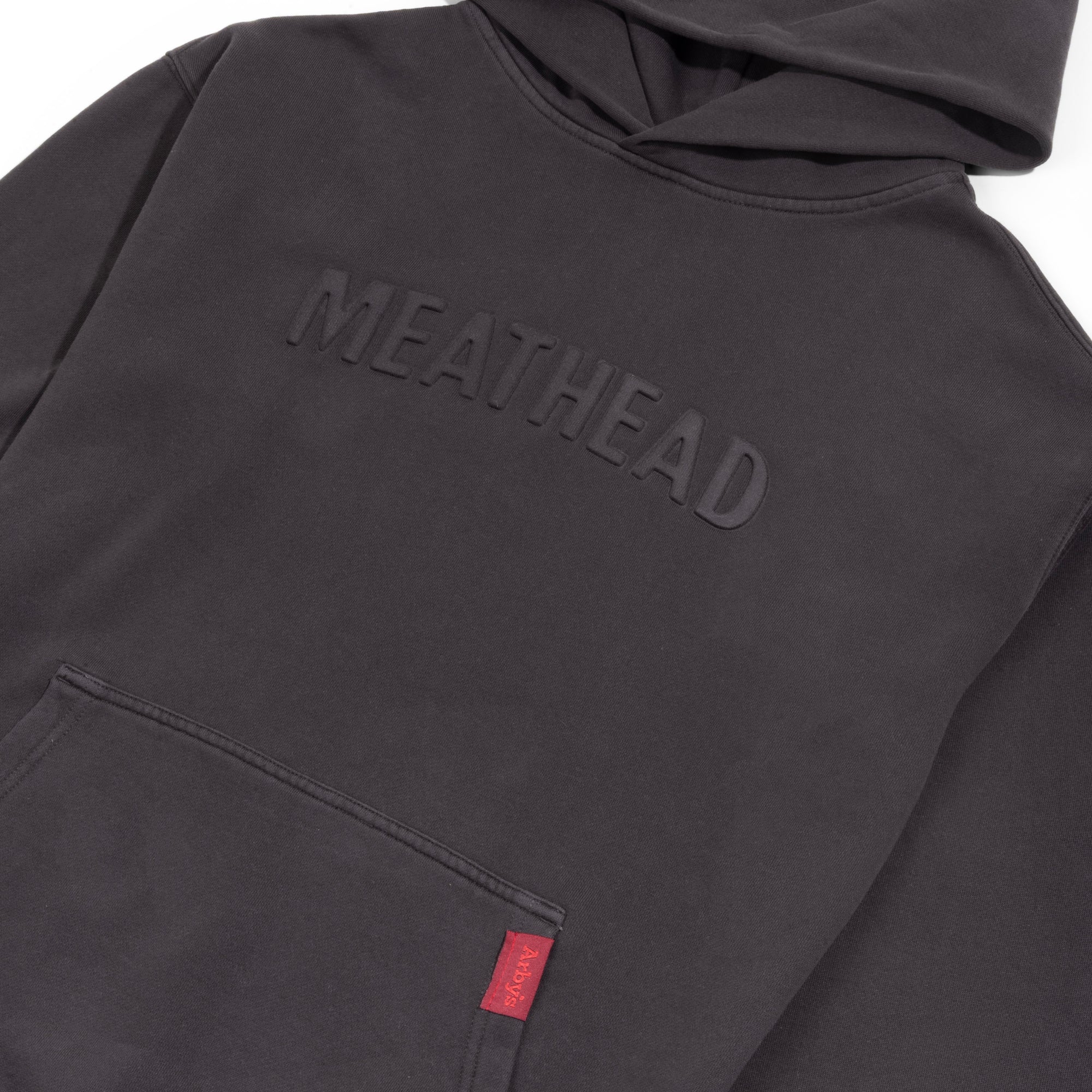 Embossed Meathead Hoodies - Charcoal
