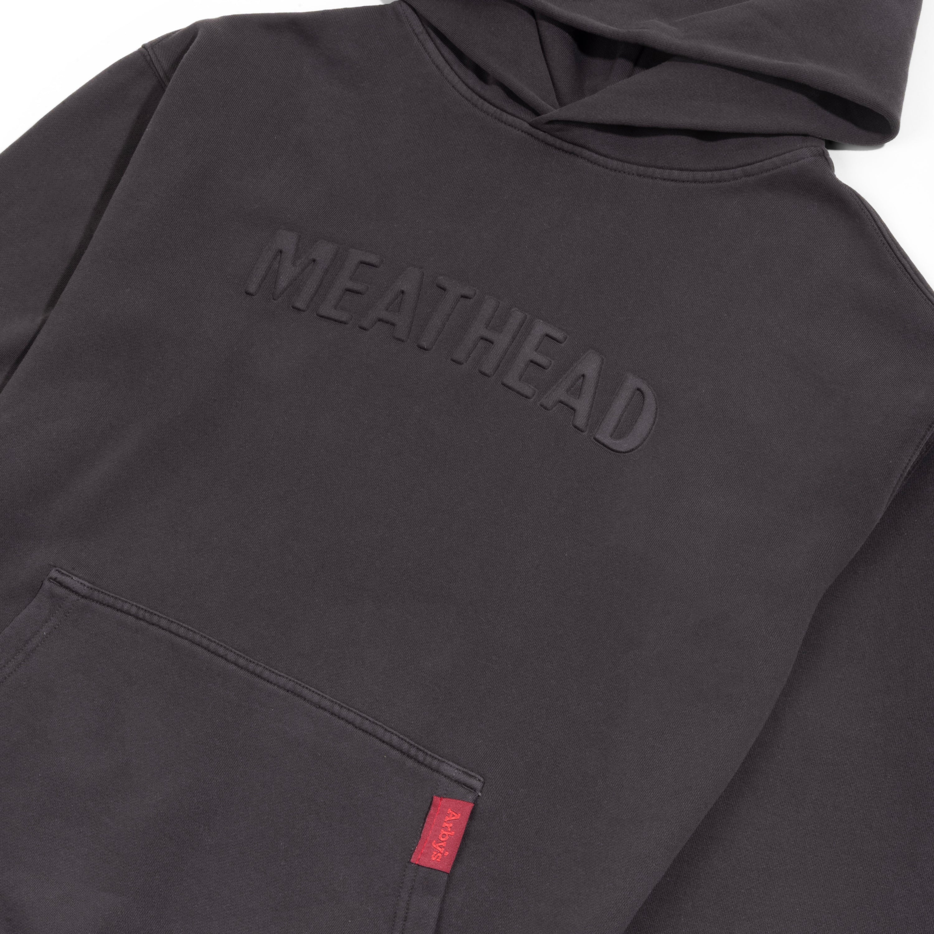 Embossed Meathead Hoodies - Charcoal